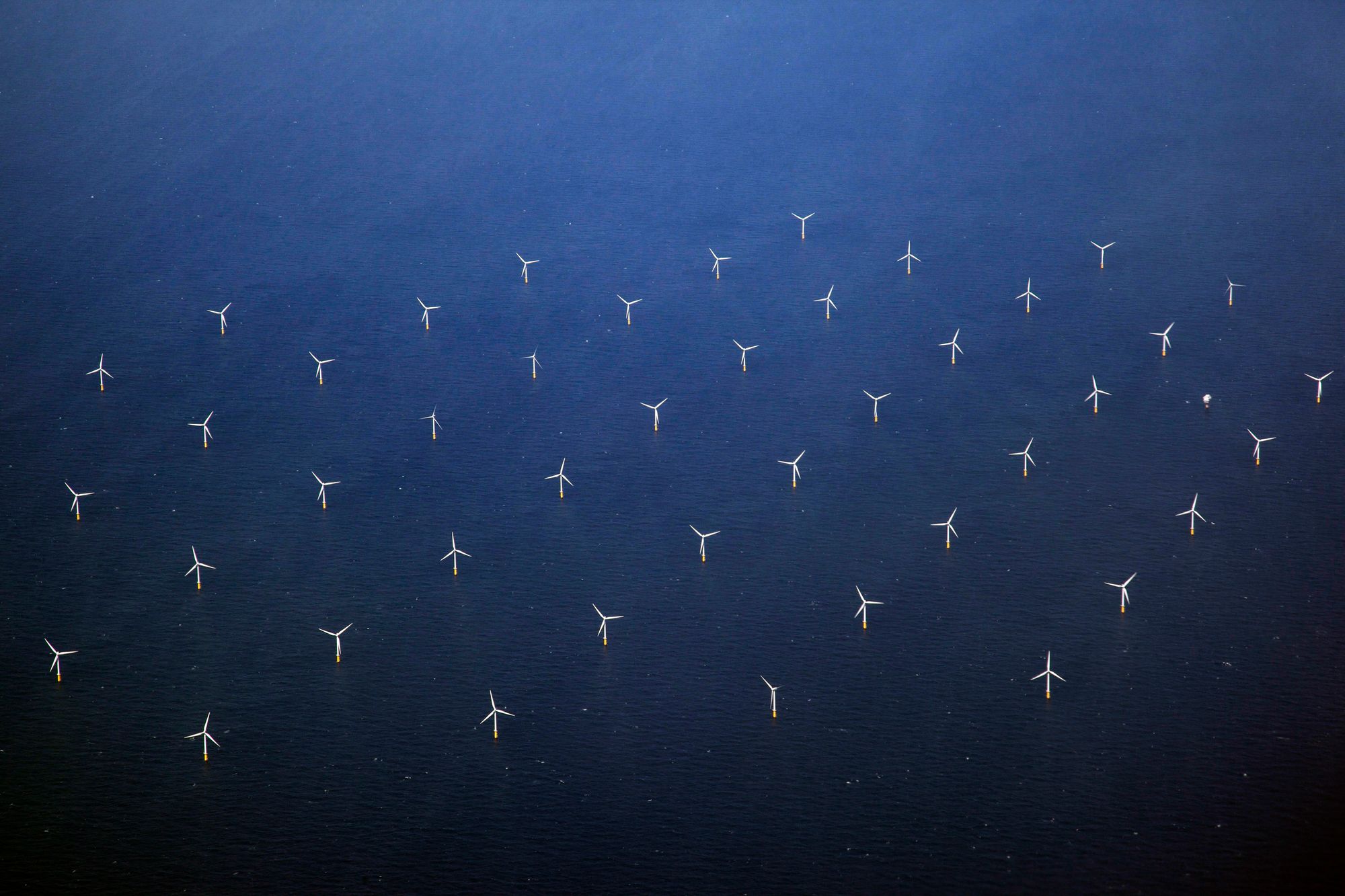 Illustration, off-shore wind farm